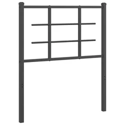 Vidaxl Kovinsko nadomestno vzglavje črno 75 cm