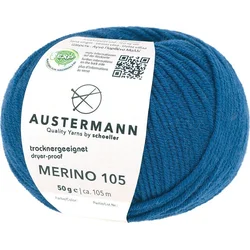 Austermann Merino 105 97612-332 Royal Blue Pletilna preja
