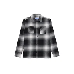 Jack & Jones Junior Srajca JJEJACKSON temno siva/črna/bela