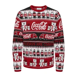 Only & Sons Pulover ONSXMAS COLA rdeča/črna/bela