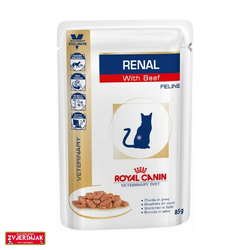 5 KOM PROIZVODA/PAKIRANJA - Royal Canin VD RENAL CAT BEEF, 85G