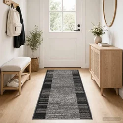 vidaXL Tekstilni preproga FLORNES Tkano Siva PP 7 mm