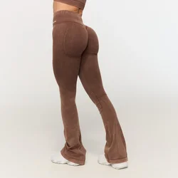 GymBeam Ženske bešavne hlače Fierce Brown L