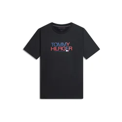 TOMMY HILFIGER Majica BRAND LOVE marine/rdeča/črna/bela