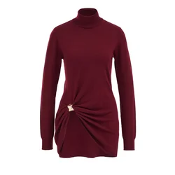 WE Fashion Pulover vinsko rdeča