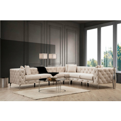 ATELIER DEL SOFA Ugaona garnitura Como Right Ecru