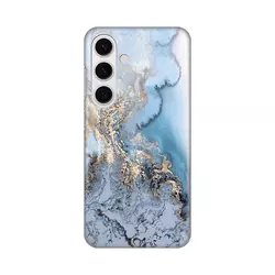 Torbica Silikonska Print za Samsung S921B Galaxy S24 Blue Gold Marble