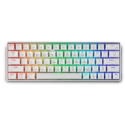 Mehanska igralna tipkovnica Spartan Gear Pegasus 2 RGB s 63 tipkami - bela (PC)