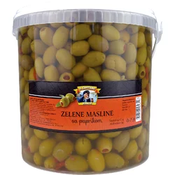 IL CAPITANO Zelene masline punjene paprikom, 4kg