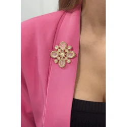 Floral brooch 2 white