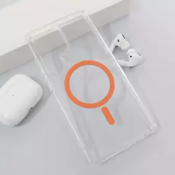 Maska Mag Case Crystal Clear za Samsung S25 Ultra/ S938B narandzasta