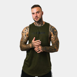 GymBeam Potkošulja Cut Off Military Green L