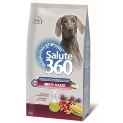 Pet360 Suva hrana za odrasle pse Salute 360, Divljač i jelen, 12kg