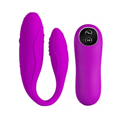 PRETTY LOVE Vibrator za parove, Na daljinsko upravljanje, Silikonski, Roze