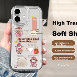 Yingkaida Maska za mobilni telefon iPhone 16, Šarena