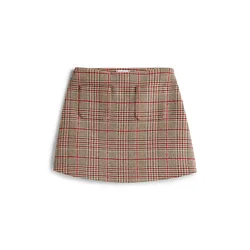 TOMMY HILFIGER Krilo rjava/temno siva/rdeča/črna