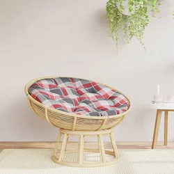 Okrugli jastuk s crvenim kariranim uzorkom O 100 x 11 cm Oxford tkanina