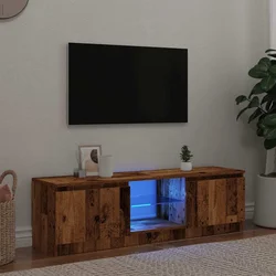 TV ormarić LED boja drva 140x40x36 cm konstruirano drvo