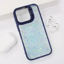 Maska Crystal Dots za iPhone 16 Pro plava