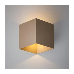 LED spoljašnja zidna svetiljka CUBE LED/5W/230V IP54 bež