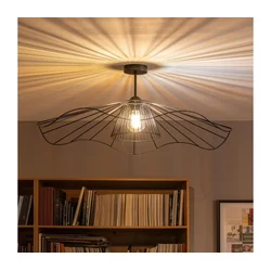 Brilagi - LED plafonski luster CERIA WIRE 1xE27/60W/230V prečnik 80 cm crna