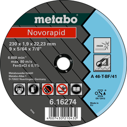 Metabo Rezna ploča, 230x1.9x22.23, Inox