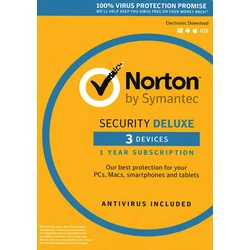 Norton Security Deluxe - 3 Device - 1 Year - Norton Key EUROPE