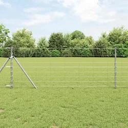 vidaXL Poljska ograja 0.8x50 m Cinkano jeklo