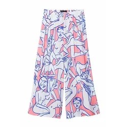 DESIGUAL Ženski pantalone Pant Bodies, Roze