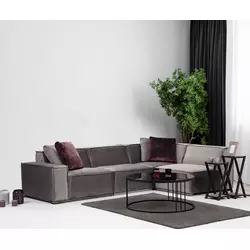 Atelier del Sofa Ugaona garnitura Lego 100x76x300cm Siva