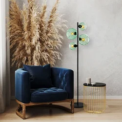Opviq Podna lampa Benek-20-15-14515, Crna