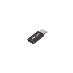 Lanberg Adapter USB-C (M) 2.0 na USB MICRO (F), črn