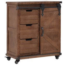 vidaXL Omarica za shranjevanje trden les jelke 64×33,5×75 cm rjava