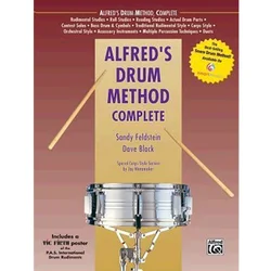 ALFREDS DRUM METHOD COMPLETE WITH VIC FIRTH POSTER