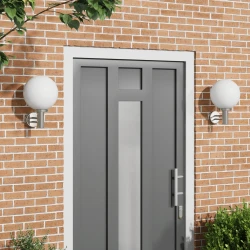 Vanjska zidna lampa 2 pcs Srebrno 28 x 25 x 38 cm