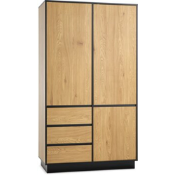 Ormar ODENSE 120x210 3 vrata 3 fioke topao hrast boja