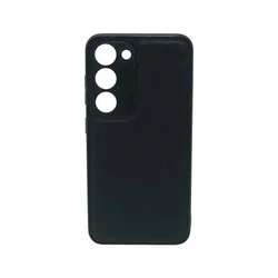Maska za telefon LEATHER CASE za Samsung S23, Crna