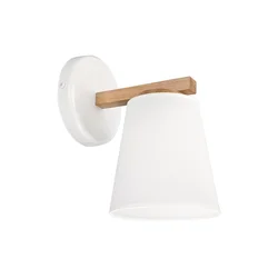 Zidna svetiljka ELLIE 1xE27/15W/230V bela/hrast