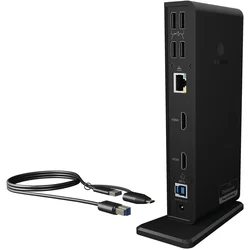 ICY BOX USB-C Docking Station 11-v-1 (2x HDMI, 6x USB 3.0, Gb LAN)