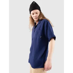 Blue Tomato Plain Linen Shirt skipper blue