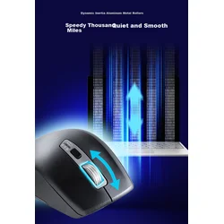 Sanwa Supply Bežični miš, 2.4GHz, Bluetooth, Crni