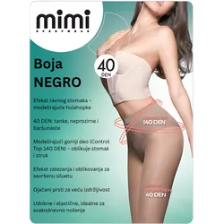 Pompea Mimi Ženske čarape Everywear Reductor, 40 DEN negro, 2S