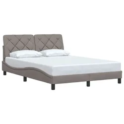 Vidaxl Posteljni okvir brez vzmetnice taupe 120x200 cm blago