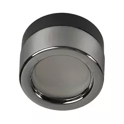 Ideal Lux - LED kupaonsko plafonsko svetlo LOLLY 1xGX53/9W/230V prečnik 10,5 cm crna/zadimljeno