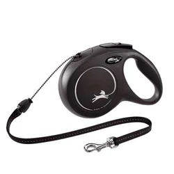 Flexi Povodac New Classic M Cord 8m - Crna