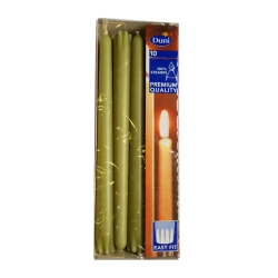 DUNI Set Sveća Antique, 23.5 cm, Zeleni, 10 komada