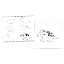 janod kreativni set za učenje risanja dinos