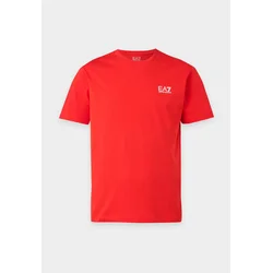 EA7 Emporio Armani Majica Core Identity živo rdeča/bela