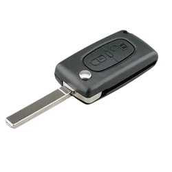 CAR 888 ACCESSORIES Kućište Oklop Ključa, 2 Dugmeta, VA2/CE0536, Za Peugeot/Citroen, Crno