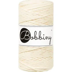 Bobbiny Macrame Cord 3 mm 100 m Butter Yellow Vrvica